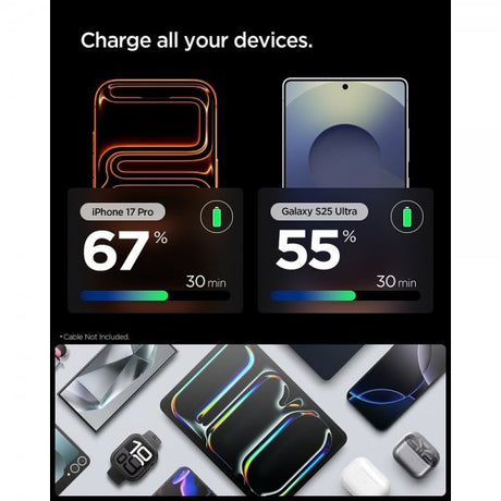 Spigen Essential Oplader 30W USB-C Sort