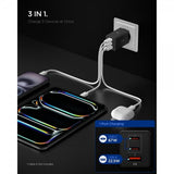 Spigen Essential Oplader 67W 2xUSB-C 1xUSB-A Sort