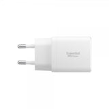 Spigen Essential Oplader USB-C/USB-A 20W Hvid