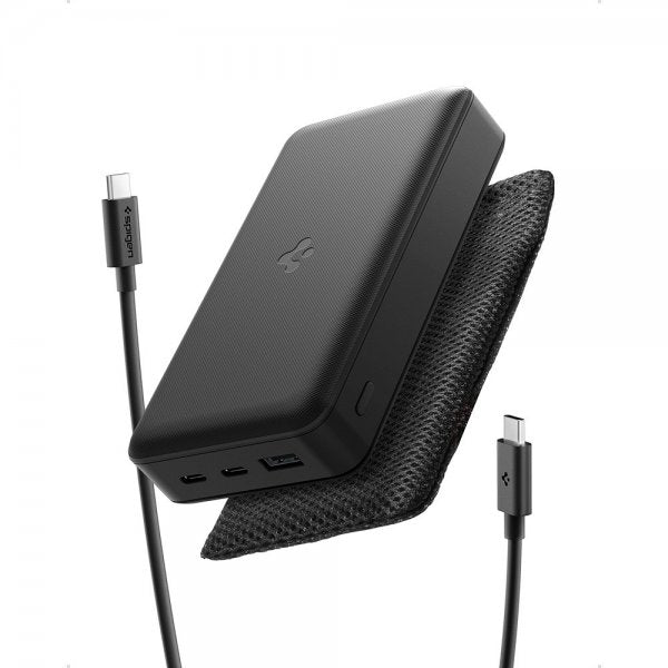 Spigen Essential Powerbank 30.000 mAh 30W Sort