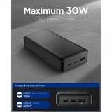 Spigen Essential Powerbank 30.000 mAh 30W Sort
