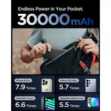 Spigen Essential Powerbank 30.000 mAh 30W Sort
