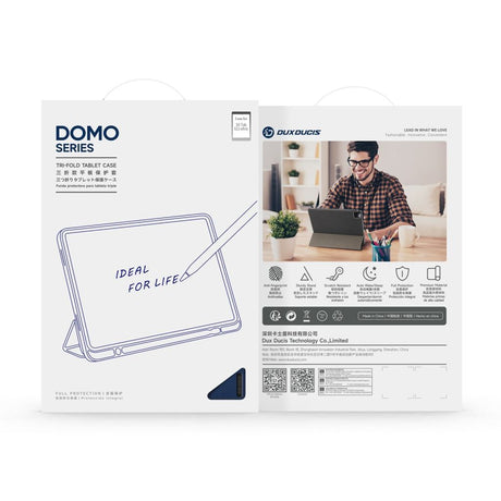 Dux Ducis Samsung Galaxy Tab S11 Ultra/S12 Ultra Etui DOMO Series Blå