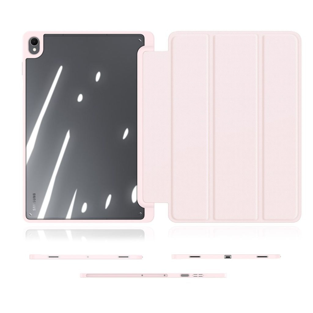 Dux Ducis Samsung Galaxy Tab S12 Plus Etui TOBY Series Lyserød