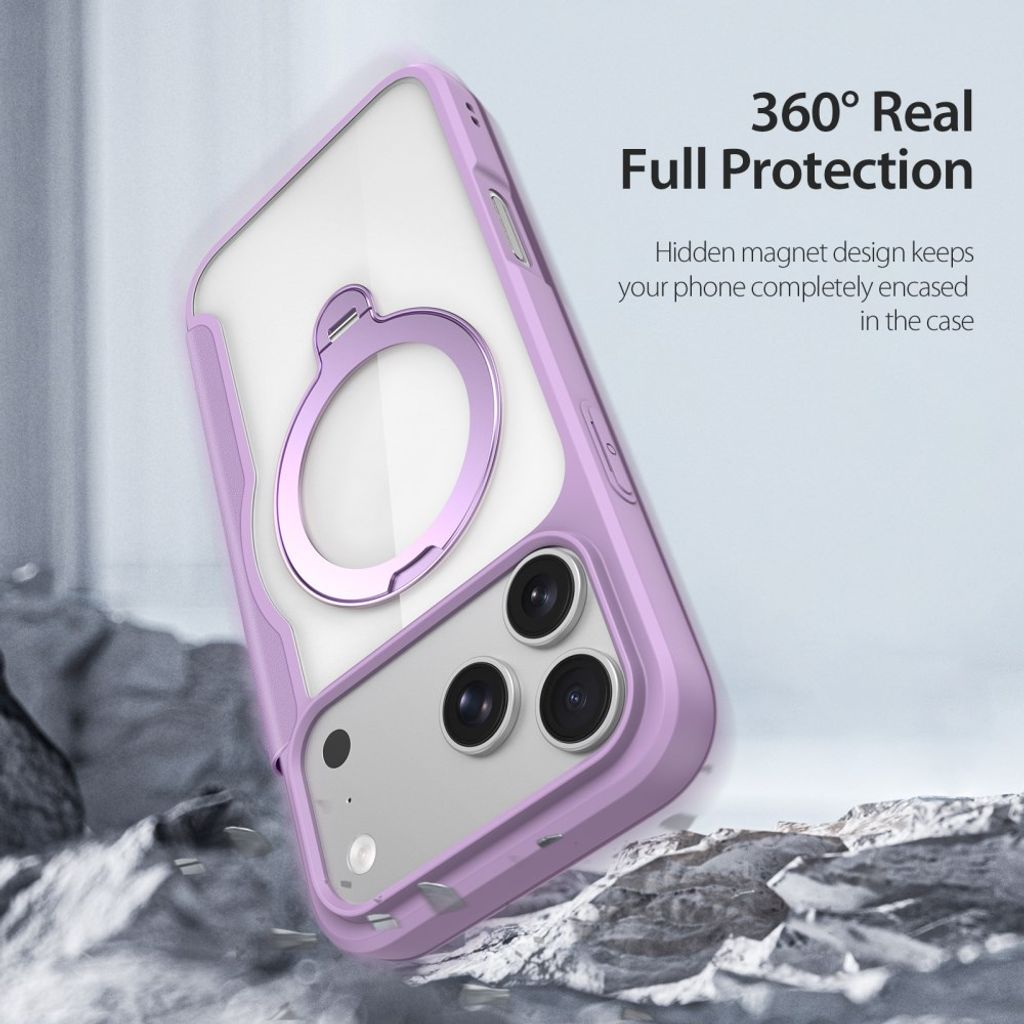 Dux Ducis iPhone 17 Pro Max/18 Pro Max Cover Skin X Pro Series Kickstand MagSafe Lilla