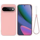 Google Pixel 11 Pro XL Cover med Strap Silikone Lyserød