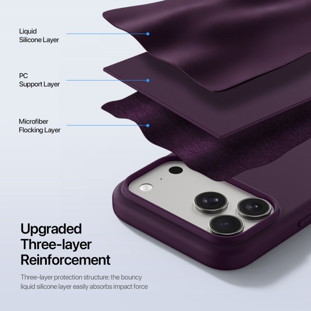 Dux Ducis iPhone 17 Pro Max/iPhone 18 Pro Max Cover Piel Series MagSafe Rød