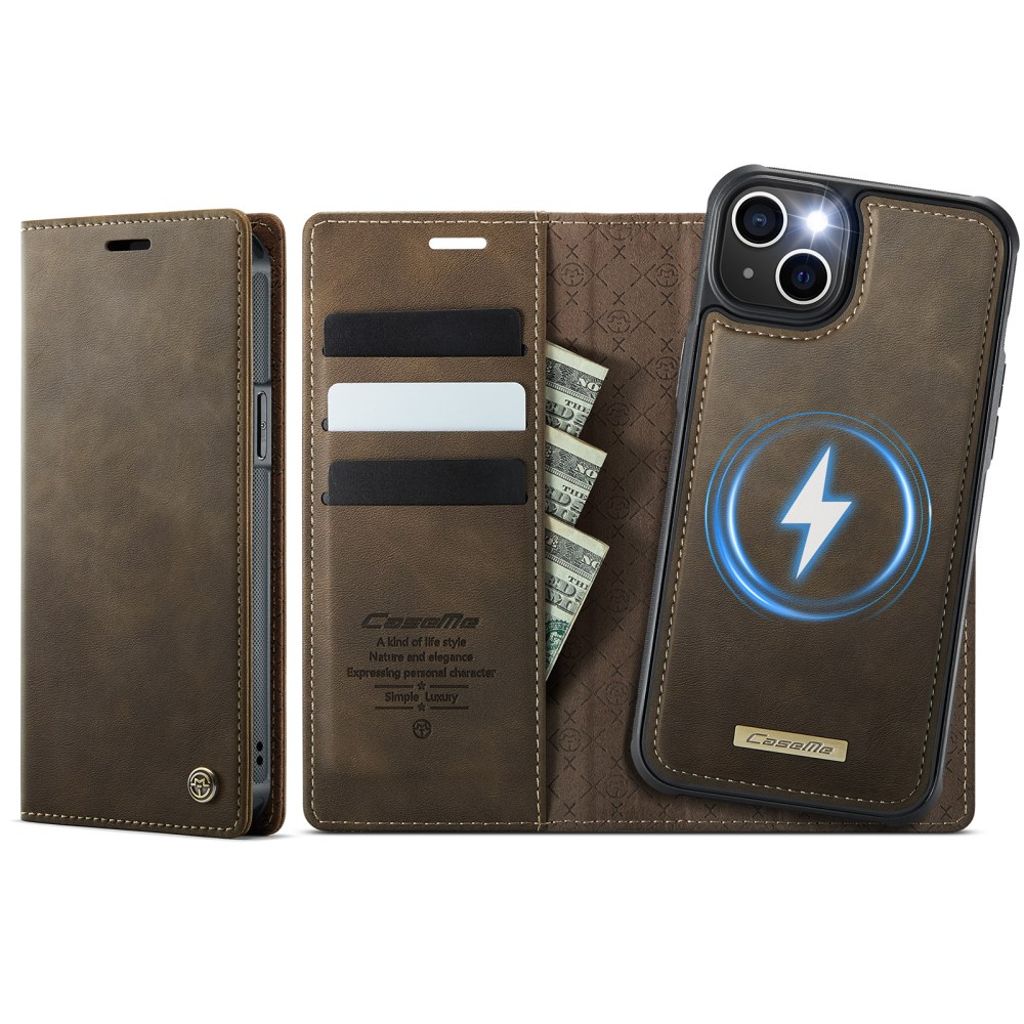 CaseMe iPhone 13 Etui C49 Series Brun
