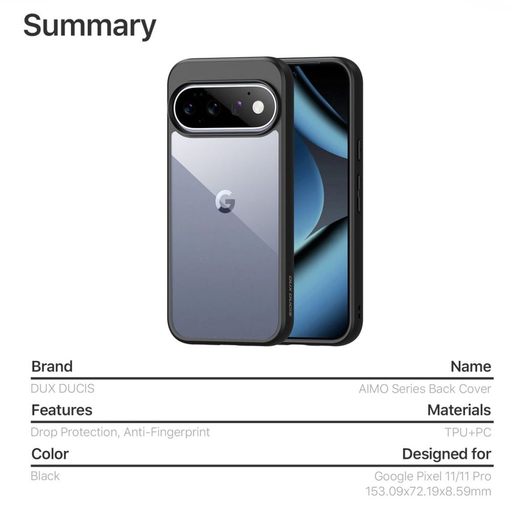 Dux Ducis Google Pixel 11/Google Pixel 11 Pro Cover Aimo Series Sort