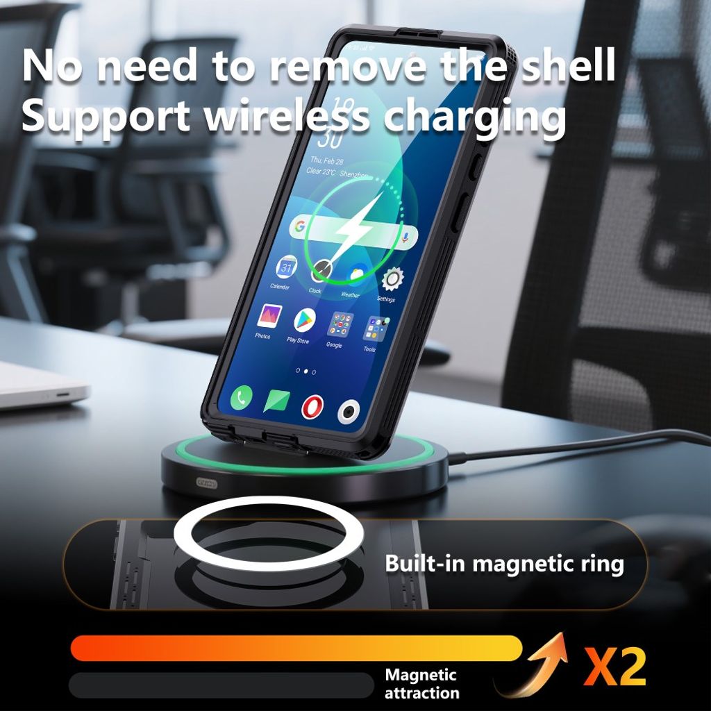 Redpepper Samsung Galaxy S26 Ultra Cover Vandtæt IP68 MagSafe Sort