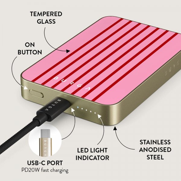 Burga Powerbank MagSafe 5000 mAh Favorite Bikini Guld