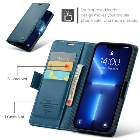 CaseMe iPhone 13 Pro Etui 023 Series Blå