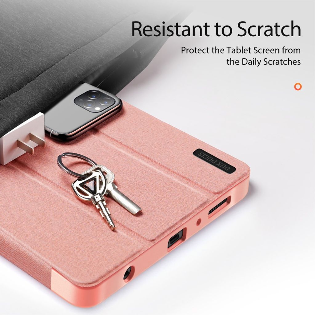 Dux Ducis Samsung Galaxy Tab A9/Galaxy Tab A11 Etui DOMO Series Lyserød