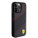 Ferrari iPhone 15 Pro Max Cover Perforeret Sort