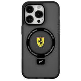 Ferrari iPhone 15 Cover Ring Stand MagSafe Sort