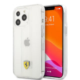 Ferrari iPhone 13 Pro Cover 3D Stripes Transparent