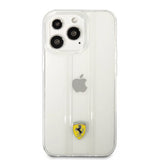 Ferrari iPhone 13 Pro Cover 3D Stripes Transparent