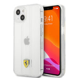 Ferrari iPhone 13 Cover 3D Stripes Transparent