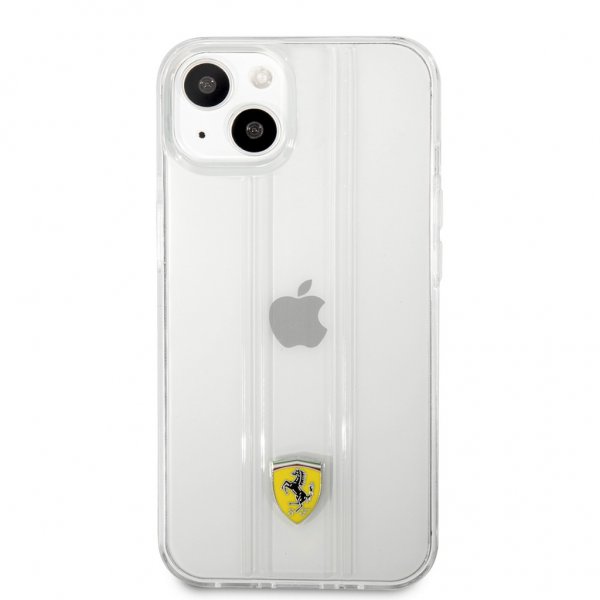 Ferrari iPhone 13 Cover 3D Stripes Transparent