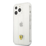 Ferrari iPhone 13 Pro Max Cover 3D Stripes Transparent