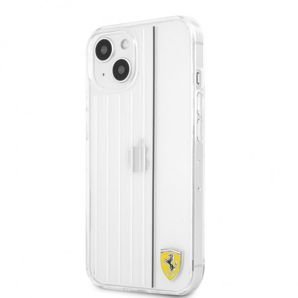 Ferrari iPhone 13 Cover 3D Lines Sort Transparent