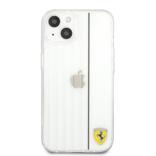 Ferrari iPhone 13 Cover 3D Lines Sort Transparent
