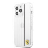Ferrari iPhone 13 Pro Max Cover 3D Lines Sort Transparent