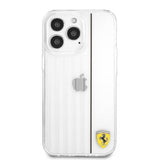 Ferrari iPhone 13 Pro Max Cover 3D Lines Sort Transparent