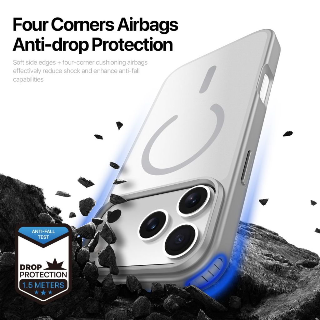 Dux Ducis iPhone 17 Pro/iPhone 18 Pro Cover Yind Series MagSafe Grå