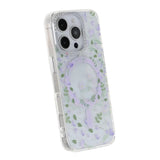 iPhone 16 Pro Cover Blomstret MagSafe Lilla