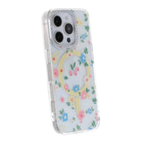 iPhone 16 Pro Max Cover Blomstret MagSafe Gul