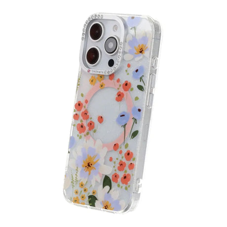 iPhone 16 Pro Max Cover Blomstret MagSafe Orange