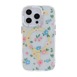 iPhone 16 Pro Cover Blomstret MagSafe Gul