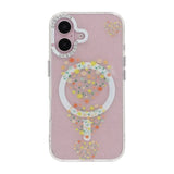 iPhone 17 Cover Blomstret MagSafe Hjerter