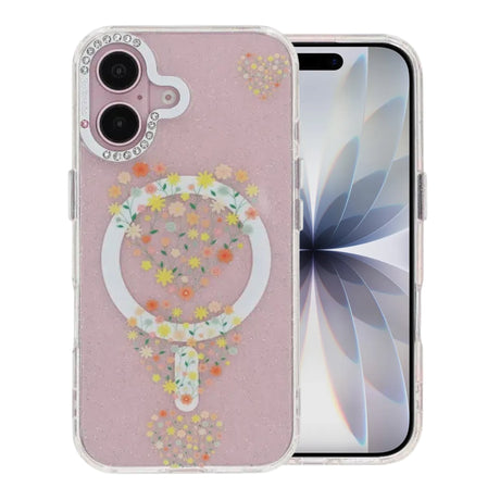 iPhone 17 Cover Blomstret MagSafe Hjerter