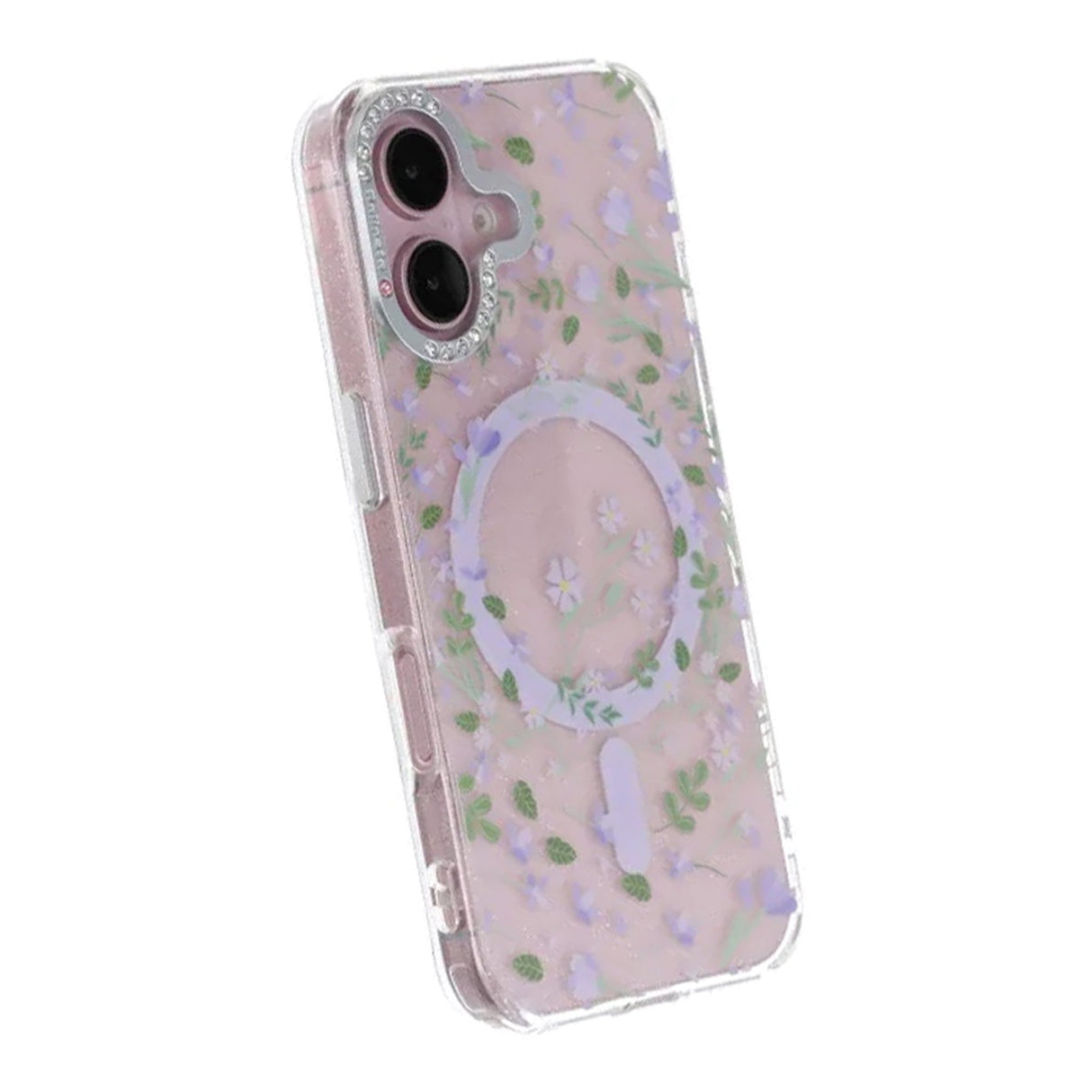 iPhone 17 Cover Blomstret MagSafe Lilla