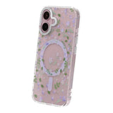 iPhone 17 Cover Blomstret MagSafe Lilla