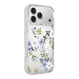 iPhone 17 Pro Cover Blomstret MagSafe Blå