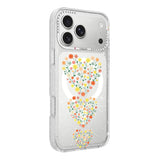 iPhone 17 Pro Cover Blomstret MagSafe Hjerter