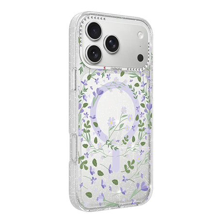 iPhone 17 Pro Cover Blomstret MagSafe Lilla