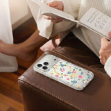 iPhone 17 Pro Cover Blomstret MagSafe Gul