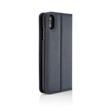 Pipetto iPhone X/Xs Cover Magnetic Folio Marineblå