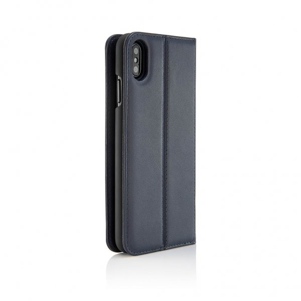 Pipetto iPhone Xs Max Etui Magnetic Folio Marineblå