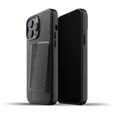 Mujjo iPhone 13 Pro Max Skal Full Leather Wallet Case Sort