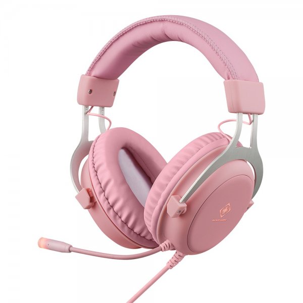 Deltaco Gaming PH85 Stereo Gamingheadset Lyserød