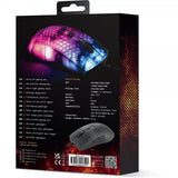 Deltaco Gaming DM310 Gaming Mus Halvgennemsigtig RGB Sort