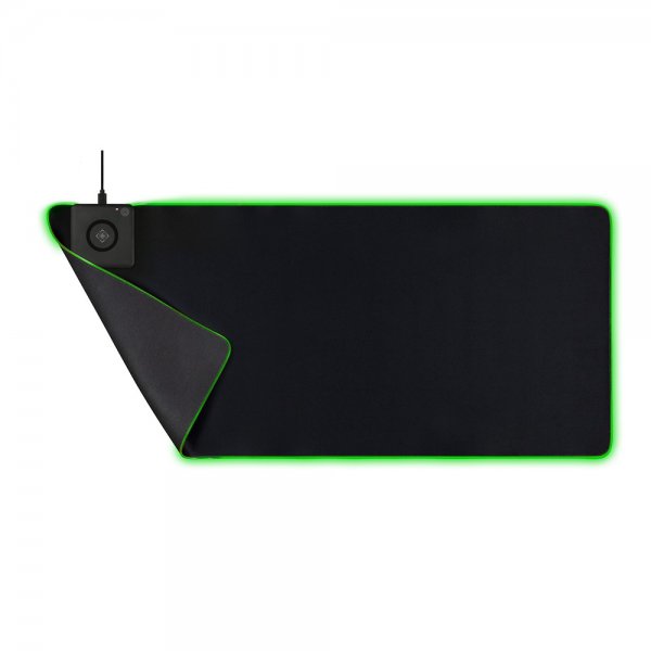 Deltaco Gaming DMP320 Gaming Musemåtte med RGB og trådløs opladning