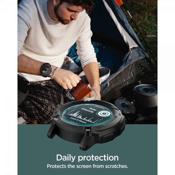 Spigen Garmin Instinct 2X Solar Skærmbeskyttelse GLAS.tR EZ Fit 2-pak