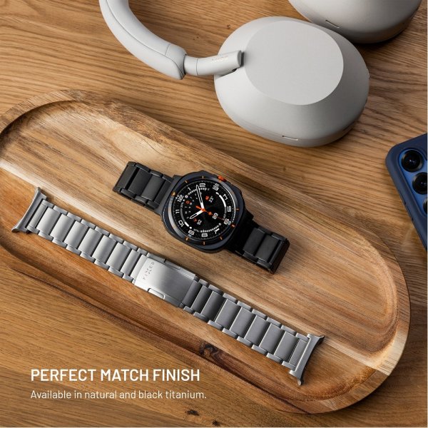 Fast Garmin QuickFit 26 mm Armbånd Titaniumrem Grå