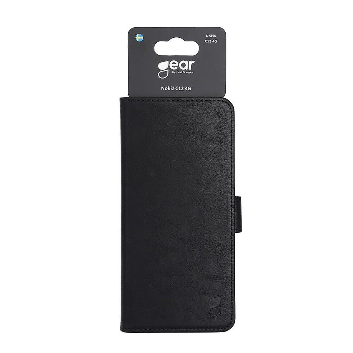 Gear Nokia C12 Etui 3 Kortholder Sort